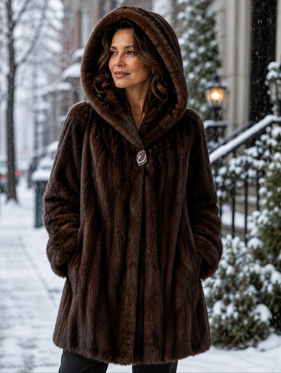 No Brand Jackets & Blazers - Vintage Female Mink Fur Coat – Luxury Piece, Exceptional Quality, Ptp 21''